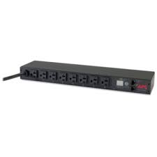 APC Metered Rack PDU AP7801B - Unidad de distribución de potencia (montaje en bastidor) - CA 120 V - 1.9 kW - input: NEMA L5-20 - conectores de salida: 8 (NEMA 5-20) - 1U - 3.65 m cable - para P/N: SMX1000C, SMX1500RM2UC, SMX1500RM2UCNC, SMX750C, SMX750CNC, SRT2K2RXLNX145