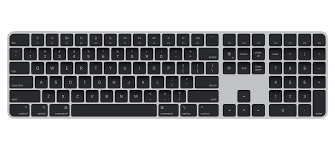 Apple Magic Keyboard with Touch ID and Numeric Keypad - Teclado - Bluetooth, USB-C - QWERTY - EE. UU. - llaves negras