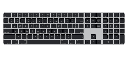 Apple Magic Keyboard with Touch ID and Numeric Keypad - Teclado - Bluetooth, USB-C - QWERTY - EE. UU. - llaves negras