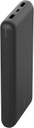 Belkin - Cargador portátil - 20000 mAh - 15 vatios - 3 conectores de salida (2 x USB, 24 pin USB-C) - en el cable: USB, USB-C - negro