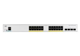 Cisco Catalyst 1000-24P-4X-L - Conmutador - Gestionado - 13 x 10/100/1000 (PoE+) + 11 x 10/100/1000 + 4 x 10 Gigabit SFP+ (enlace de subida) - montaje en rack - PoE+ (195 W)