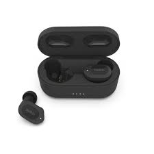 Belkin SoundForm Play - Auriculares inalámbricos con micro - en oreja - Bluetooth - cancelación de sonido activo - medianoche