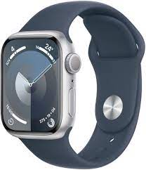 Apple Watch Series 9 (GPS) - 41 mm - aluminio estrellado - reloj inteligente con pulsera deportiva - fluoroelastómero - estrellado - tamaño de la banda: M/L - 64 GB - Wi-Fi, UWB, Bluetooth - 31.9 g