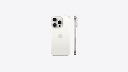Apple iPhone 15 - Smartphone - iOS - White Titanium - Touch - MTUW3BE/A