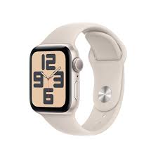 Apple Watch SE (GPS) - 2ª generación - 44 mm - aluminio estrellado - reloj inteligente con pulsera deportiva - fluoroelastómero - estrellado - tamaño de la banda: M/L - 32 GB - Wi-Fi, Bluetooth - 32.9 g