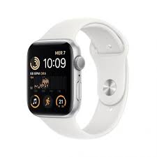 Apple Watch SE (GPS) - 2ª generación - 44 mm - aluminio estrellado - reloj inteligente con pulsera deportiva - fluoroelastómero - estrellado - tamaño de la banda: M/L - 32 GB - Wi-Fi, Bluetooth - 32.9 g