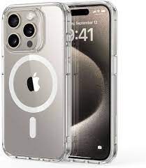 Apple - Carcasa trasera para teléfono móvil - compatibilidad con MagSafe - policarbonato - transparente - para iPhone 15 Pro