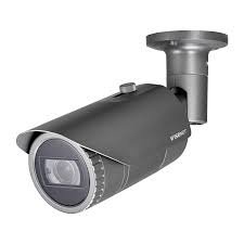 Hanwha Techwin QNO-6082R1 - Cámara de vigilancia de red - bala - color (Día y noche) - 2 MP - 1920 x 1080 - iris automático - motorizado - compuesto - LAN 10/100 - MJPEG, H.264, H.265 - CC 12 V/PoE Clase 3