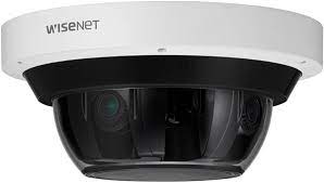 Hanwha Techwin WiseNet P PNM-9085RQZ1 - Cámara de vigilancia de red - PTZ - cúpula - resistente al polvo/agua/golpes/corrosión - color (Día y noche) - 5 MP - 2560 x 1920 - iris automático - motorizado - audio - GbE - MJPEG, H.264, H.265 - High PoE