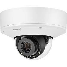 Hanwha Techwin WiseNet X XNV-8082R - Cámara de vigilancia de red - cúpula - para exteriores - a prueba de vándalos - color (Día y noche) - 6 MP - 3328 x 1872 - iris automático - motorizado - audio - compuesto - GbE - MJPEG, H.264, H.265 - CC 12 V / CA 24 V / PoE
