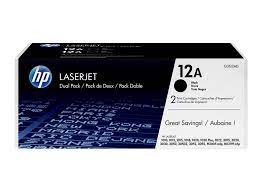 HP 12A - Paquete de 2 - negro - original - LaserJet - cartucho de tóner (Q2612AD) - para LaserJet 10XX, 30XX, M1005, M1319