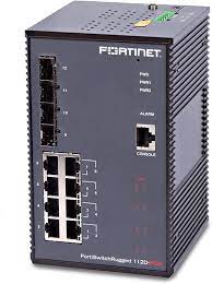 Fortinet FortiSwitch Rugged 112D-POE - Switch - 8 x 10/100/1000 (PoE+) + 4 x combo Gigabit SFP - DIN rail mountable, wall-mountable - PoE+