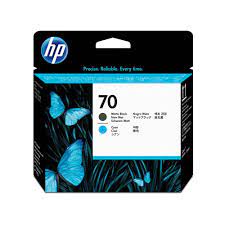 HP 70 - Cián, negro mate - cabezal de impresión - para DesignJet SD Pro MFP, Z2100, Z3100, Z3200, Z5200, Z5400; Photosmart Pro B8850, Pro B9180