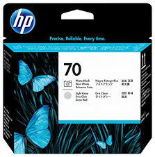 HP 70 - Gris claro, Photo Negro - cabezal de impresión - para DesignJet HD Pro MFP, SD Pro MFP, T1120, Z3100, Z3200, Z5200, Z5400; Photosmart Pro B8850