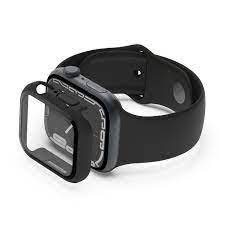 Belkin SCREENFORCE TemperedCurve - Amortiguador para reloj inteligente - protector de pantalla - policarbonato, cristal templado (9H) - negro - para Apple Watch (40 mm, 41 mm)