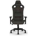 CORSAIR TC100 RELAXED - Silla de juegos - ergonómico - reposabrazos - forma de T - inclinación - nailon, plush leatherette - negro