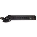 APC Switched Rack PDU AP7911B - Unidad de distribución de alimentación (montaje en bastidor) - CA 208 V - Ethernet 10/100 - input: NEMA L6-30 - conectores de salida: 16 (power IEC 60320 C13) - 2U - 3.65 m cable - negro - para P/N: SMTL1000RMI2UC, SMX1000C, SMX1500RM2UC, SMX1500RM2UCNC, SMX750C, SMX750CNC