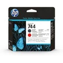 HP 744 - Negro, rojo cromático - cabezal de impresión - para DesignJet HD Pro MFP, Z2600 PostScript, Z5600 PostScript