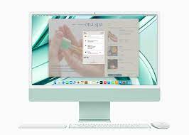 Apple iMac with 4.5K Retina display - Todo en uno - M3 - RAM 8 GB - SSD 256 GB - M3 8-core GPU - 802.11ax (Wi-Fi 6E), Bluetooth 5.3 - WLAN: 802.11a/b/g/n/ac/ax (Wi-Fi 6E), Bluetooth 5.3 - Apple macOS Sonoma 14.0 - monitor: LED 24" 4480 x 2520 (4.5K) - teclado: EE. UU. - verde