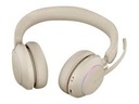 Jabra Evolve2 65 MS Stereo - Auricular - en oreja - Bluetooth - inalámbrico - USB-A - aislamiento de ruido - beige - Certificado para Equipos de Microsoft