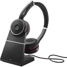 Jabra Evolve 75 SE UC Stereo - Auricular - en oreja - Bluetooth - inalámbrico - cancelación de sonido activo - USB - con base de carga - Certificado por Zoom - para LINK 380a MS