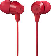 JBL - Earphones - C50 HI Red