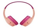 Belkin SoundForm Mini - Auriculares con diadema con micro - en oreja - Bluetooth - inalámbrico - conector de 3,5 mm - rosa