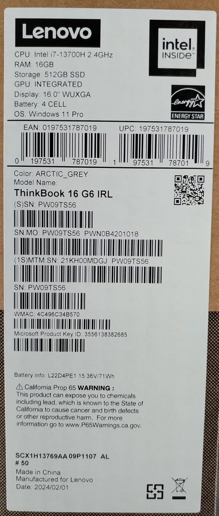 T-THINKBOOK-16G6IRL