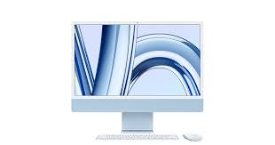 Apple iMac - All-in-one - Apple M3 - 24" - MacOS Sonoma - Blue - MQRC3E/A