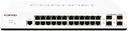 FS-124E-FPOE -FortiSwitch-124E-FPOE L2+ managed POE switch with 24GE +4SFP, 24port POE with max 370W limit and smart fan temperature control