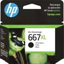 HP - 667XL - Ink cartridge - Black - 3YM81AL