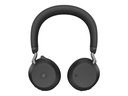 Jabra Evolve2 75 - Auricular - en oreja - Bluetooth - inalámbrico - cancelación de sonido activo - USB-C - aislamiento de ruido - negro - Certificado para Equipos de Microsoft
