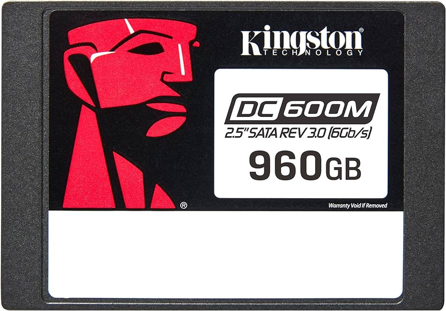 Kingston DC600M - SSD - Mixed Use - cifrado - 960 GB - interno - 2.5" - SATA 6Gb/s - AES de 256 bits - Self-Encrypting Drive (SED)