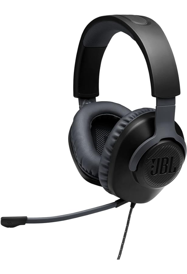 JBL Quantum 100 - Auricular - tamaño completo - cableado - conector de 3,5 mm - negro