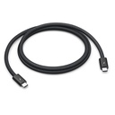 Apple Thunderbolt 4 Pro - Cable Thunderbolt - 24 pin USB-C (M) a 24 pin USB-C (M) - USB 3.2 / USB4 / Thunderbolt 3 / Thunderbolt 4 / DisplayPort - 1 m - compatible con encadenamiento Daisy - negro