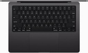 Apple MacBook Pro - M3 Pro - M3 Pro 18-core GPU - 18 GB RAM - 1 TB SSD - 14.2" 3024 x 1964 @ 120 Hz - 802.11a/b/g/n/ac/ax (Wi-Fi 6E), Bluetooth - negro espacial - kbd: EE. UU.
