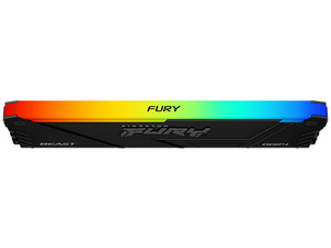 Kingston FURY Beast RGB - DDR4 - módulo - 8 GB - DIMM de 288 contactos - 3200 MHz / PC4-25600 - CL16 - 1.35 V - sin búfer - no ECC - negro