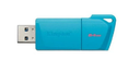 Kingston - USB flash drive - USB 3.2 Gen 2 - NEON Aqua Blue