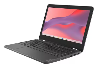 Lenovo 300e Yoga Chromebook Gen 4 82W2 - Diseño plegable - Kompanio 520 2.05 GHz - Chrome OS - Mali-G52 2EE MC2 - 4 GB RAM - 32 GB eMMC - 11.6" IPS pantalla táctil 1366 x 768 (HD) - Wi-Fi 6 - gris grafito - kbd: inglés