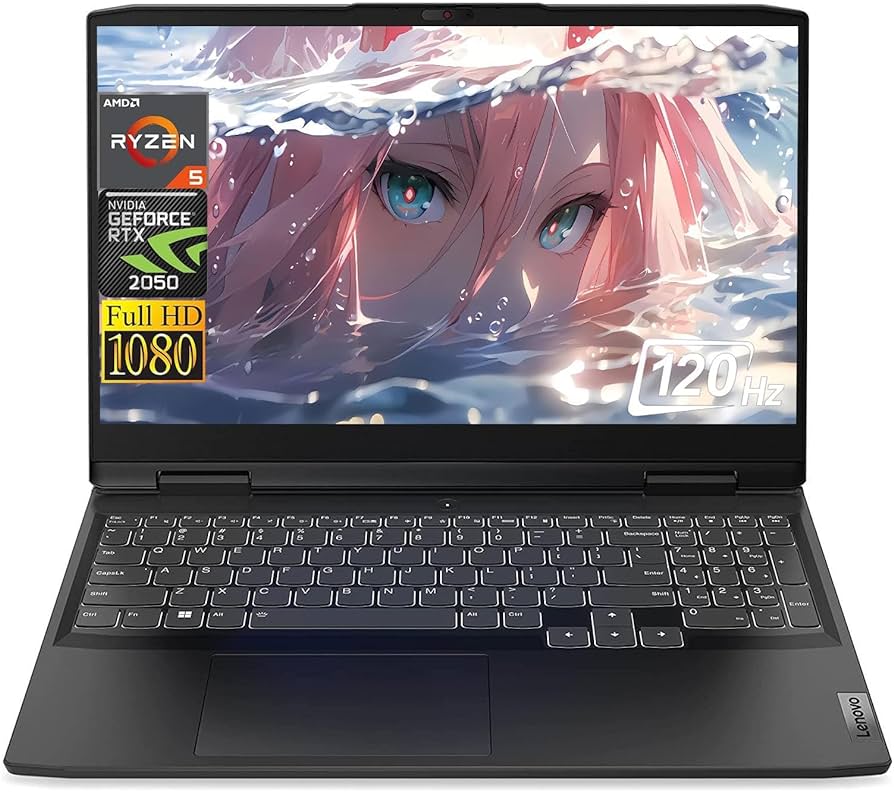 Lenovo Gamimg 3 - Notebook - 15.6" - AMD Ryzen 5 7535HS - 8 GB - 512 GB SSD - Windows 11 Home - Gray - Spanish - 1-year warranty