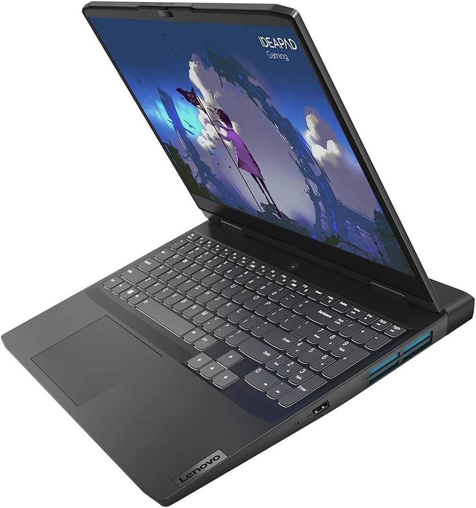 Lenovo Gaming 3 15ARH7 - Notebook - 15.5" - AMD Ryzen 5 6600H - 8 GB - 512 GB SSD - NVIDIA GeForce RTX 3050 - Windows 11 Home - Gray - Spanish - 1-year warranty