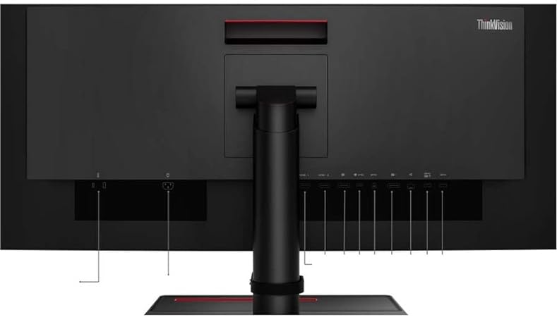Lenovo ThinkVision P34w-20 - Monitor LED - curvado - 34" (34.14" visible) - 3440 x 1440 UWQHD - IPS - 300 cd/m² - 1000:1 - 4 ms - 2xHDMI, DisplayPort, USB-C - negro azabache - con Cámara web con monitor ThinkVision MC 50