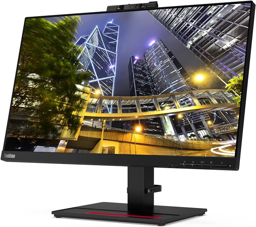 Lenovo ThinkVision T24v-30 - Monitor LED - 23.8" (23.8" visible) - 1920 x 1080 Full HD (1080p) @ 75 Hz - IPS - 250 cd/m² - 1000:1 - 4 ms - HDMI, VGA, DisplayPort - altavoces - negro azabache - para ThinkPad X1 Carbon Gen 11 21HM