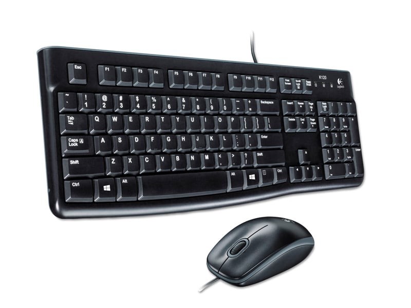Logitech Desktop MK120 - Juego de teclado y ratón - USB - inglés