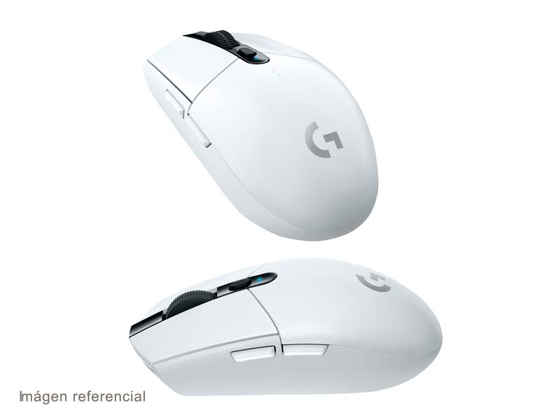Logitech G G305 - Ratón - óptico - 6 botones - inalámbrico - 2.4 GHz - receptor inalámbrico USB - blanco