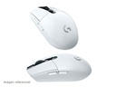 Logitech G G305 - Ratón - óptico - 6 botones - inalámbrico - 2.4 GHz - receptor inalámbrico USB - blanco