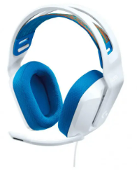 Logitech G G335 Wired Gaming Headset - Auricular - tamaño completo - cableado - conector de 3,5 mm - blanco - certificado Discord