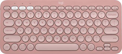 Logitech - Keyboard - Wireless - Rose - Con Bluetooth