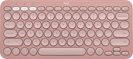 Logitech - Keyboard - Wireless - Rose - Con Bluetooth