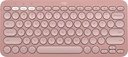 Logitech - Keyboard - Wireless - Rose - Con Bluetooth